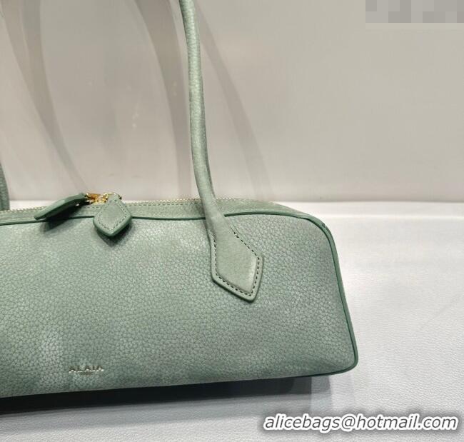New Fashion Alaia Le Tecket Medium Long Shoulder bag in Nubuck Leather 0802 Sage Green 2025