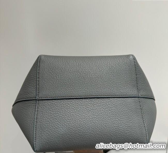 Famous Brand The Row Medium N/S Park Tote Bag in Grained Leather 0802 Timouse Grey 2025