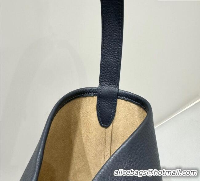 Well Crafted The Row Medium N/S Park Tote Bag in Grained Leather 0802 Marine Blue 2025