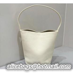 Famous Brand The Row Medium N/S Park Tote Bag in Grained Leather 0802 White 2025