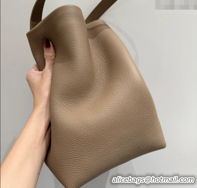 Best Design The Row Medium N/S Park Tote Bag in Grained Leather 0802 Beige 2025