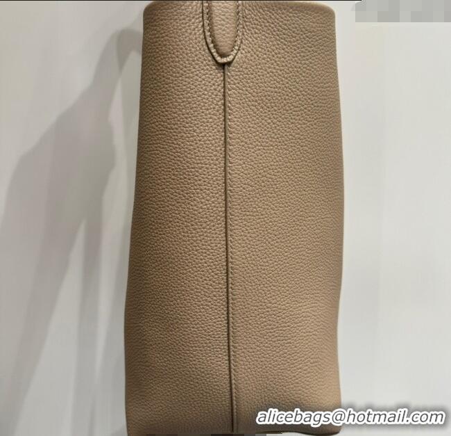Best Design The Row Medium N/S Park Tote Bag in Grained Leather 0802 Beige 2025