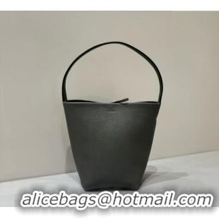 Buy Discount The Row Small N/S Park Tote Bag in Grained Leather S0802 Timouse Grey 2025