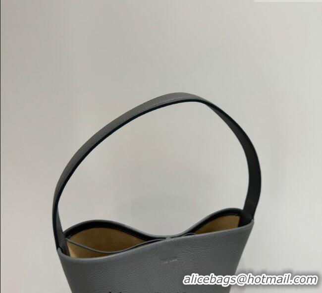 Buy Discount The Row Small N/S Park Tote Bag in Grained Leather S0802 Timouse Grey 2025