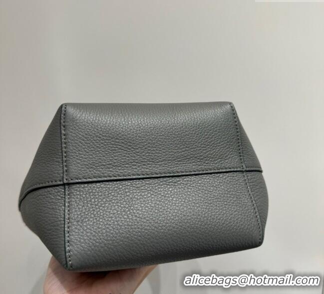 Buy Discount The Row Small N/S Park Tote Bag in Grained Leather S0802 Timouse Grey 2025