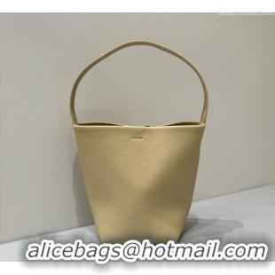 Modern Classic The Row Small N/S Park Tote Bag in Grained Leather 0802 Mustard Yellow 2025