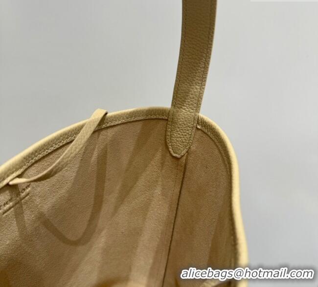 Modern Classic The Row Small N/S Park Tote Bag in Grained Leather 0802 Mustard Yellow 2025