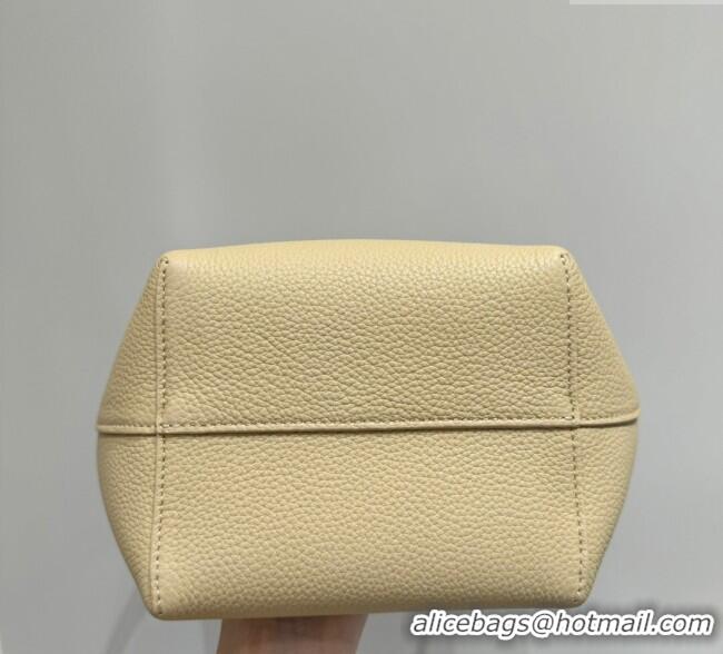 Modern Classic The Row Small N/S Park Tote Bag in Grained Leather 0802 Mustard Yellow 2025