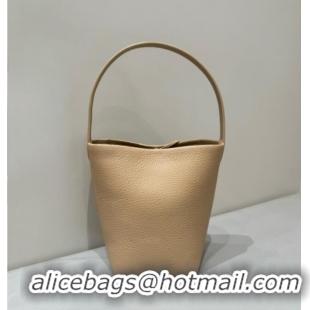 Grade Quality The Row Small N/S Park Tote Bag in Grained Leather 0802 Milk Tea 2025