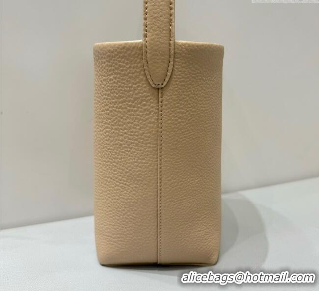 Grade Quality The Row Small N/S Park Tote Bag in Grained Leather 0802 Milk Tea 2025