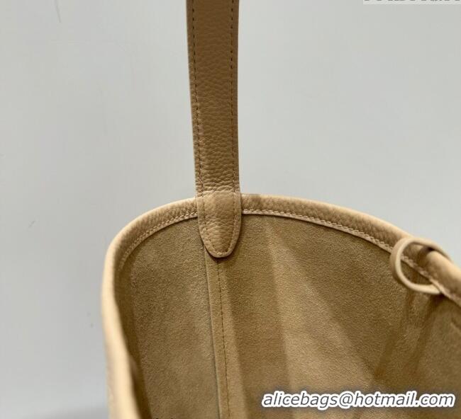 Grade Quality The Row Small N/S Park Tote Bag in Grained Leather 0802 Milk Tea 2025