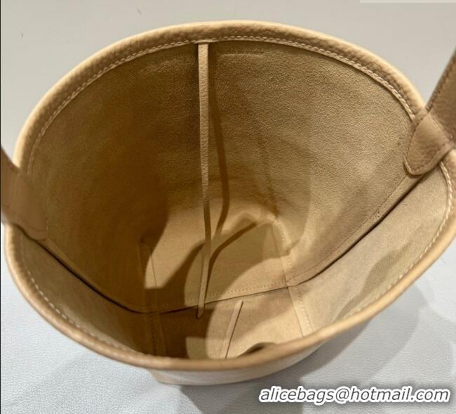 Grade Quality The Row Small N/S Park Tote Bag in Grained Leather 0802 Milk Tea 2025