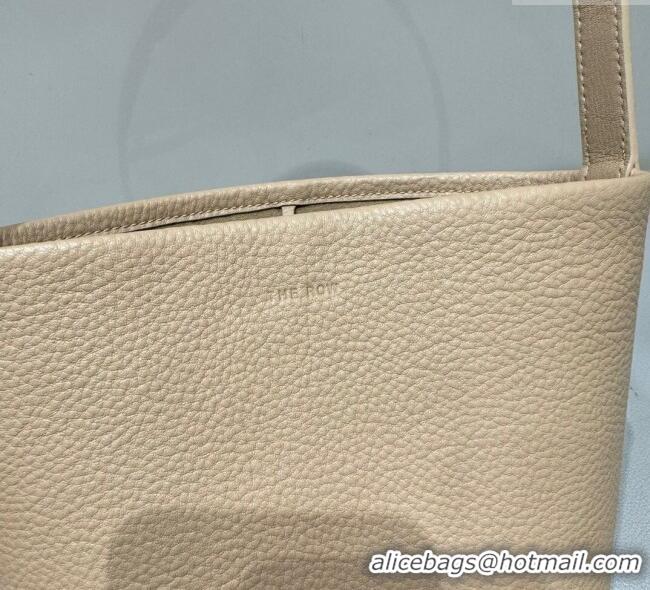 Grade Quality The Row Small N/S Park Tote Bag in Grained Leather 0802 Milk Tea 2025