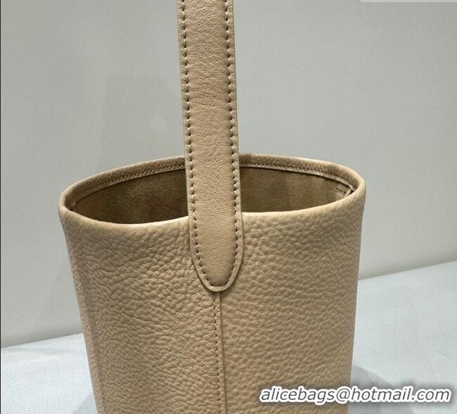 Grade Quality The Row Small N/S Park Tote Bag in Grained Leather 0802 Milk Tea 2025