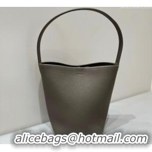 Good Product The Row Small N/S Park Tote Bag in Grained Leather 0802 Elephant Grey 2025