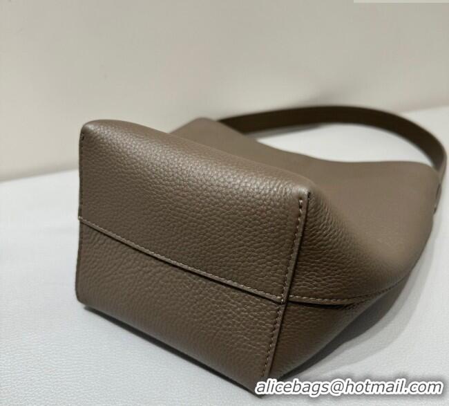 Good Product The Row Small N/S Park Tote Bag in Grained Leather 0802 Elephant Grey 2025