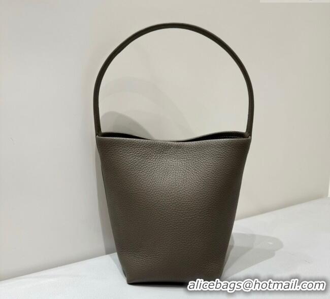 Good Product The Row Small N/S Park Tote Bag in Grained Leather 0802 Elephant Grey 2025