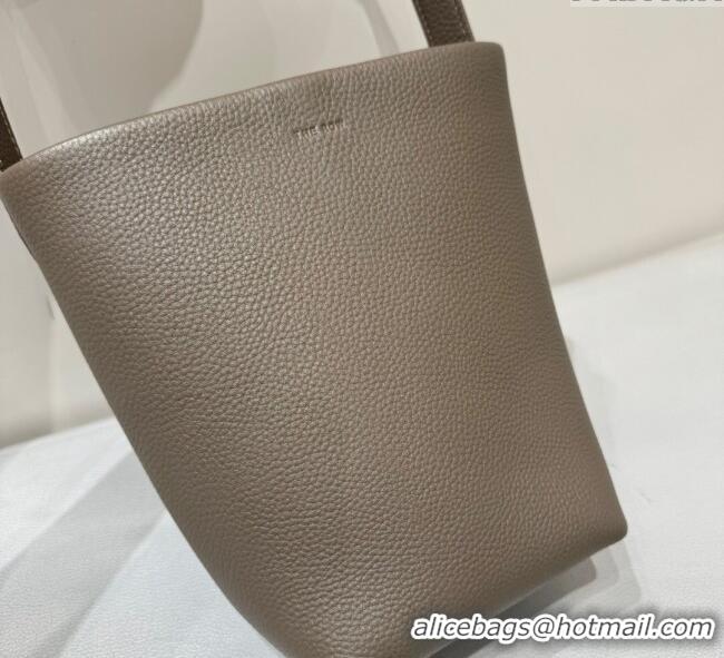 Good Product The Row Small N/S Park Tote Bag in Grained Leather 0802 Elephant Grey 2025