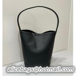 Well Crafted The Row Small N/S Park Tote Bag in Grained Leather 0802 Black 2025