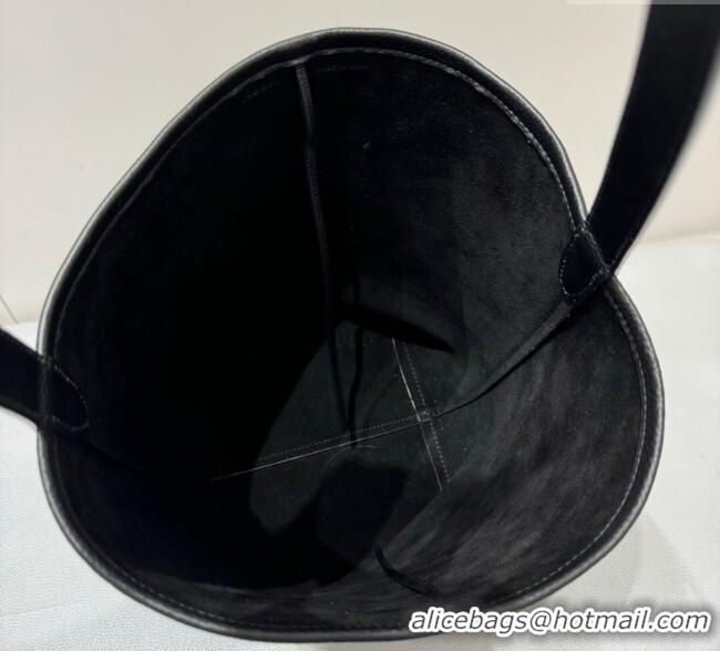 Well Crafted The Row Small N/S Park Tote Bag in Grained Leather 0802 Black 2025