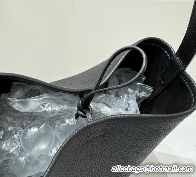 Well Crafted The Row Small N/S Park Tote Bag in Grained Leather 0802 Black 2025