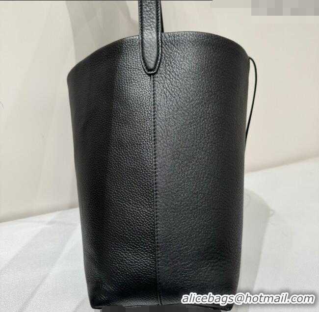 Well Crafted The Row Small N/S Park Tote Bag in Grained Leather 0802 Black 2025