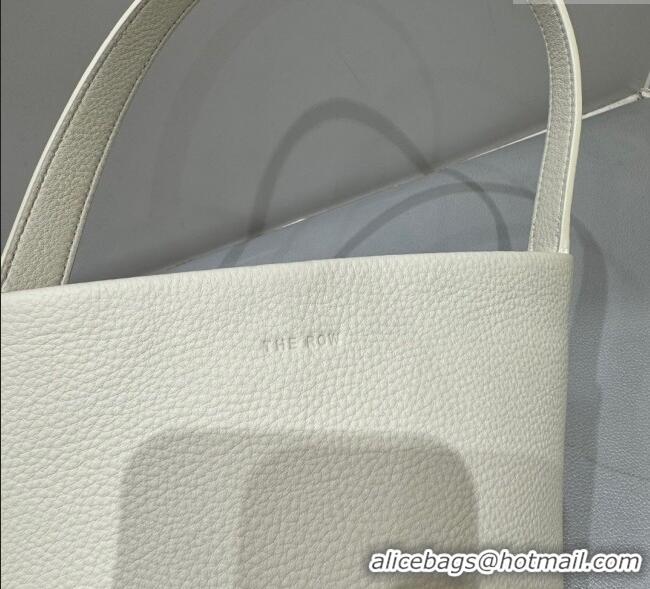Affordable Price The Row Small N/S Park Tote Bag in Grained Leather 0802 White 2025