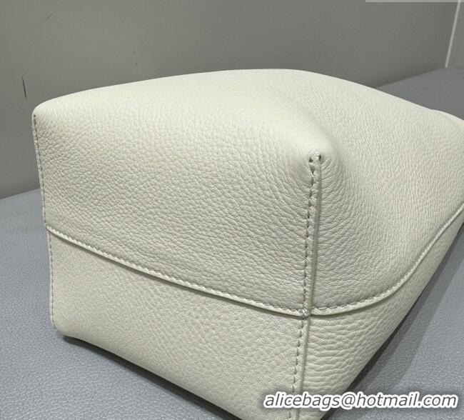 Affordable Price The Row Small N/S Park Tote Bag in Grained Leather 0802 White 2025