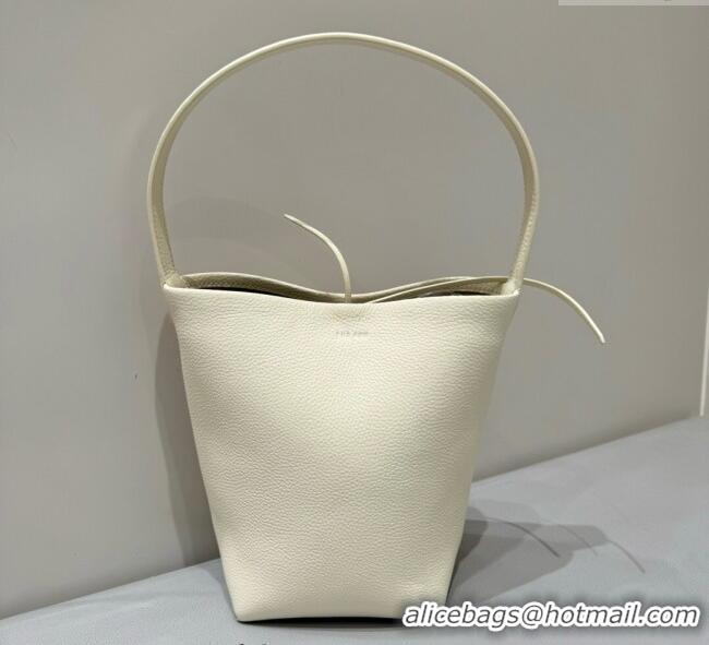Affordable Price The Row Small N/S Park Tote Bag in Grained Leather 0802 White 2025