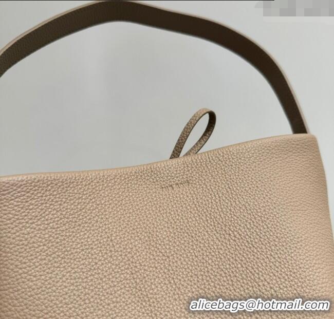 Luxury Cheap The Row Small N/S Park Tote Bag in Grained Leather 0802 Beige 2025