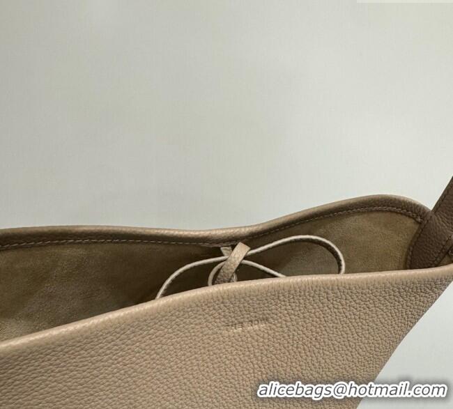 Luxury Cheap The Row Small N/S Park Tote Bag in Grained Leather 0802 Beige 2025