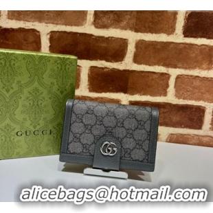 Good Quality Gucci Ophidia Passport Case 732755 Grey/Black 2023