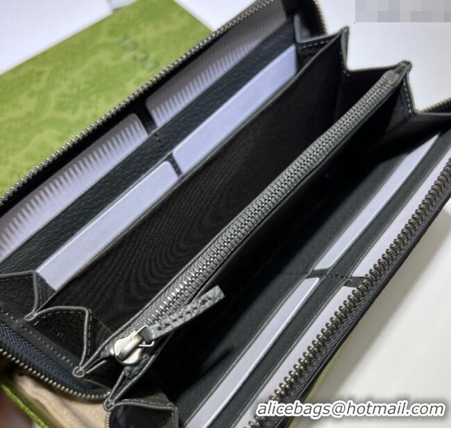 Spot Bulk Gucci Ophidia Zip Around Wallet ‎706844 Grey 2023