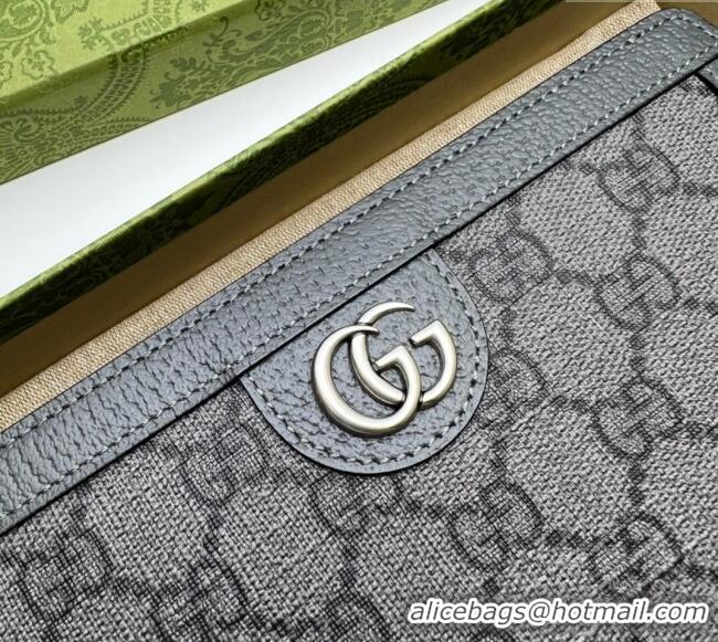 Spot Bulk Gucci Ophidia Zip Around Wallet ‎706844 Grey 2023