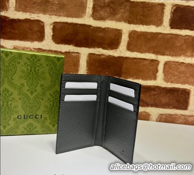 Modern Classic Gucci Ophidia GG Canvas Card Case Wallet 734943 Grey/Black 2023