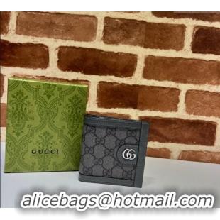 Discount Gucci Ophidia GG Canvas Bi-Fold Wallet 732016 Grey/Black 20233