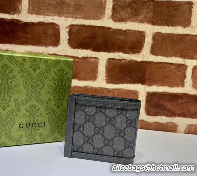 Market Sells Gucci Ophidia GG Canvas Bi-Fold Wallet 597609 Grey/Black 2023