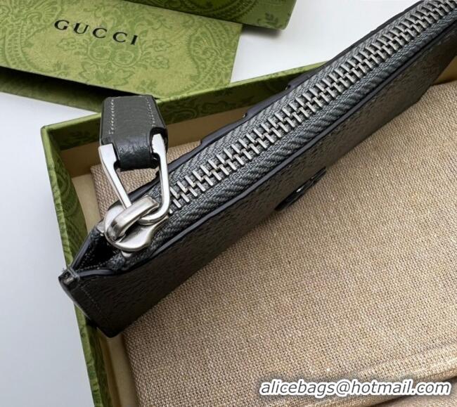 Best Price Gucci GG Marmont Pig-Like Leather Zip Card Case Wallet ‎722726 2023