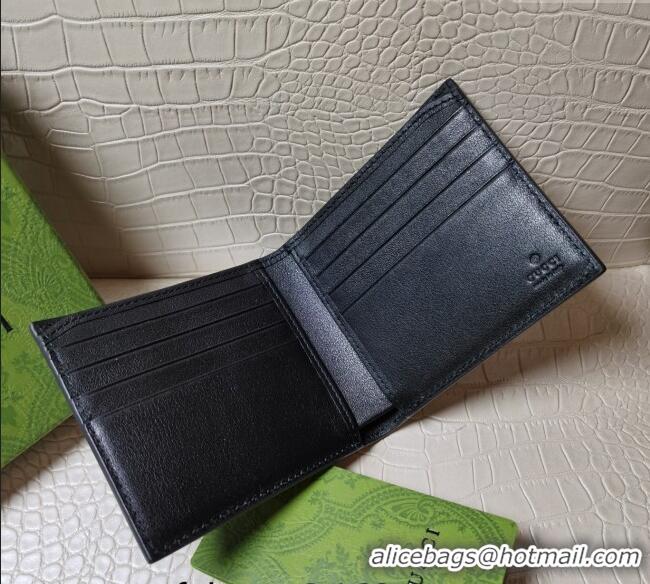Cheapest Gucci Kingsnake Print GG Supreme Canvas Wallet 451268 Black 2023