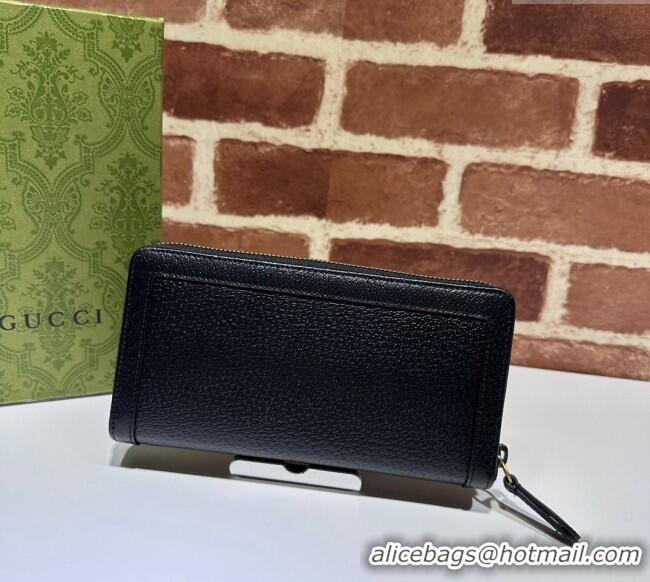 Shop Discount Gucci Diana Jumbo GG Leather Wallet 658634 Black 2023