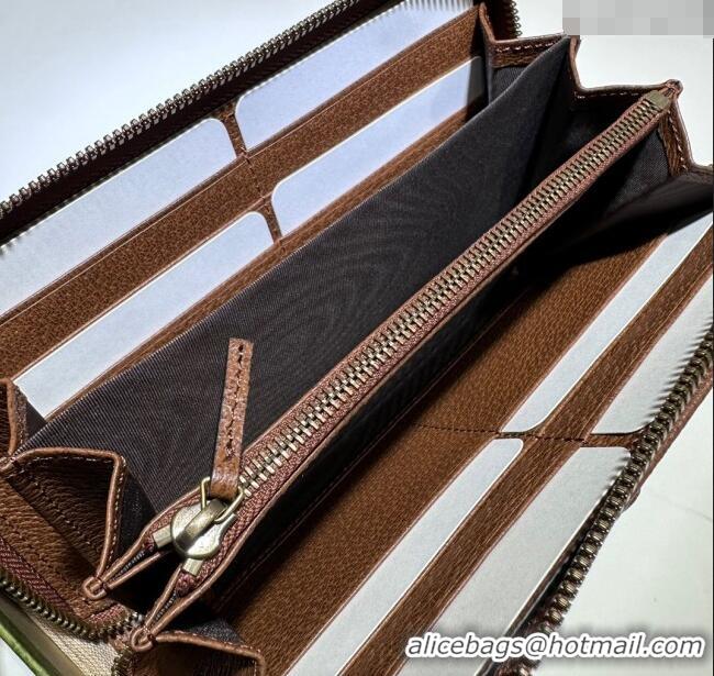 New Product Gucci Diana Jumbo GG Leather Wallet 658634 Brown 2023