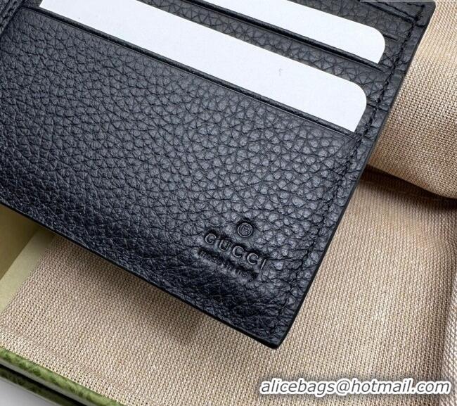 Wholesale Discount Gucci Jumbo GG Leather Wallet in Leather 739475 Black 2023