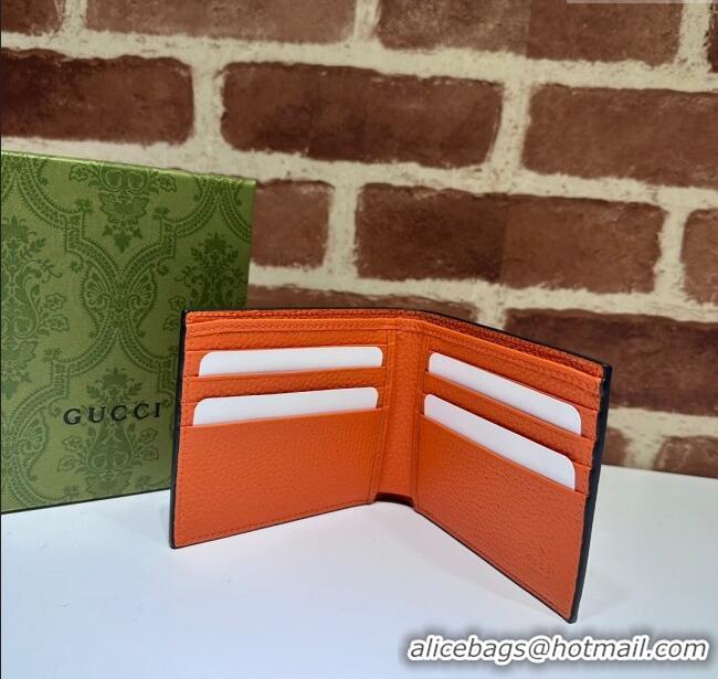 Market Sells Gucci Jumbo GG Leather Wallet 739475 Orange 2023