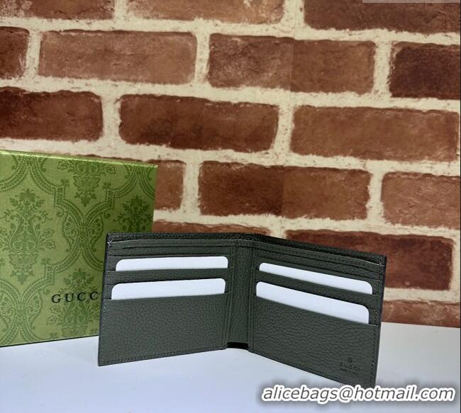 Market Sells Gucci Jumbo GG Leather Wallet 739475 Dark Green 2023