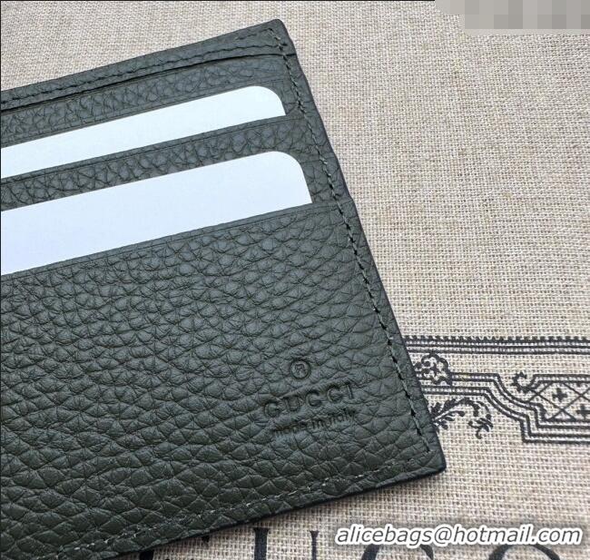 Market Sells Gucci Jumbo GG Leather Wallet 739475 Dark Green 2023