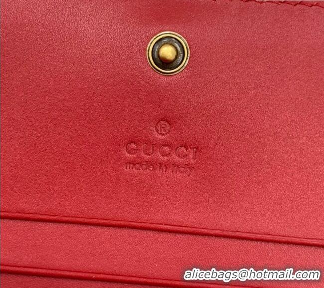 Best Quality Gucci GG Canvas Card Case Wallet with Red Cherry G08043 2023