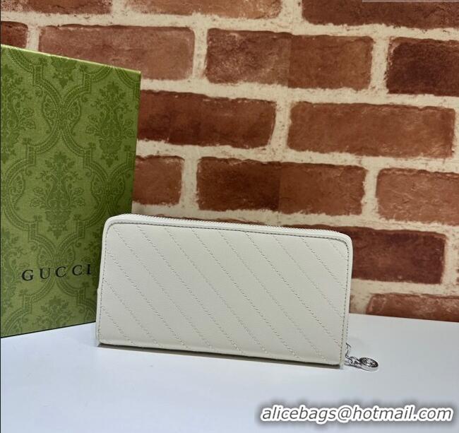 Pretty Style Gucci Blondie Leather Zip-Around Wallet 760312 White 2023