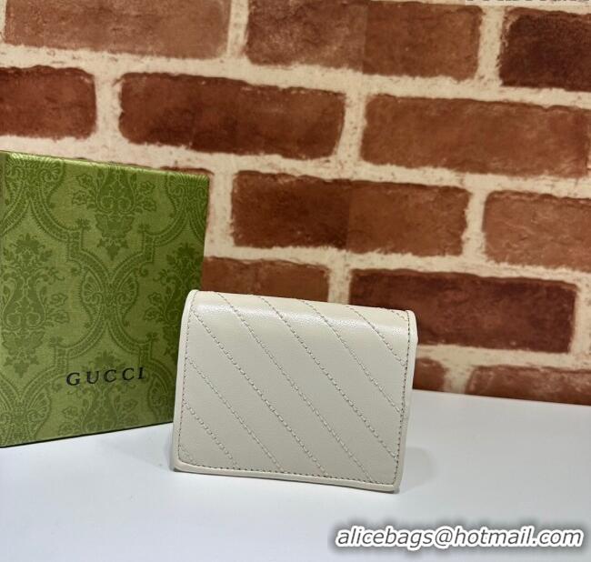 Top Quality Gucci Blondie Leather Zip-Around Wallet 760317 White 2023