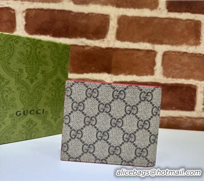 Luxury Discount Gucci Wallet with GG Detail ‎768243 Red Leather 2023