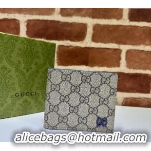 Traditional Specials Gucci Wallet with GG Detail ‎768243 Blue Leather 2023
